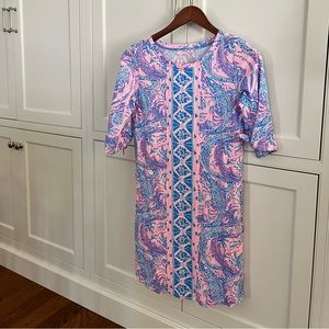 Lilly Pulitzer alligator print dress - size XS, 100% Pima cotton